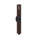 Secrid  Miniwallet lommebok m/kortholder saffiano brun