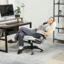 Ergonomisk Massasje Kontorstol Liggende Kremhvit