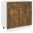  Underskap med skuff røkt eik 80x46x81,5 cm konstruert tre 8720286977187