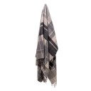 By Borg Cashmere ullpledd   130x200 cm   Toscana Bianco Grå