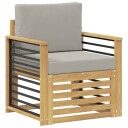 vidaXL Utendørs sofa sett Polyester Hvit
