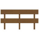 vidaXL Sengegavl honningbrun 154x3x81 cm heltre furu