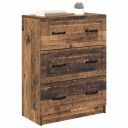 vidaXL Skuffeskap Gammelt tre 66 x 34,5 x 87 cm Konstruert tre