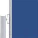 vidaXL Uttrekkbar sidemarkise 180x1200 cm blå