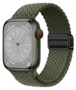 Lippa Nylonreim med magnetlås til Apple Watch 42/44/45/46/49 mm Grønn