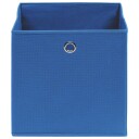 vidaXL Oppbevaringsbokser 4 stk uvevd stoff 28x28x28 cm blå