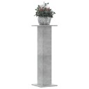 Plantestativer 2 stk betonggrå 30x30x95 cm konstruert tre