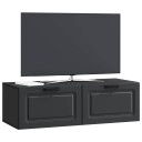  Vegghengt TV skap Svart 98 x 41 x 30 cm Konstruert tre