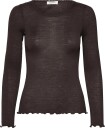 Rosemunde Rwburlington Wool Ls O Neck T Shirt   MOLE   L