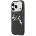 Karl Lagerfeld Script Logo MagSafe-etui til iPhone 17 Pro Max / 18 Pro Max - Svart