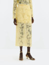 Malina Anabelle Lace Midi Skirt   Yellow   36