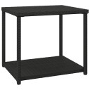 vidaXL Sidebord svart 55x45x49 cm polyrotting