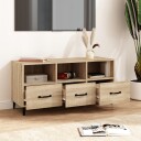 vidaXL TV-benk sonoma eik 102x35x50 cm konstruert tre