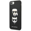 Karl Lagerfeld Saffiano Head-deksel til iPhone 7/8 Plus - Svart
