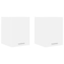  Hengende skap Riga 2 pcs Hvit 30 x 31 x 40 cm Konstruert tre