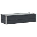 vidaXL Hevet Hagebed Antrasitt 100 x 40 x 24 cm kaldvalset stål