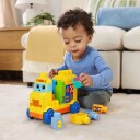 MEGA Bloks Bloks First Builders Build & Count Bus Block Toy 45 Pieces For Toddler Yellow ONE SIZE