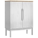  Serviesskap FLORO Hvit 70 x 30 x 70,5 cm Massiv furu