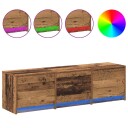  TV skap med skuff Gammelt tre 140 x 34 x 40 cm Konstruert tre