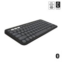 Logitech K380s Trådløst QWERTY Tastatur med Bluetooth - Universell Mini Design i Grafitt