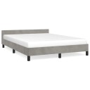  Sengeramme uten madrass lysegrå 135x190 cm Double fløyel