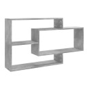 vidaXL Vegghyller betonggr? 104x20x58,5 cm sponplate