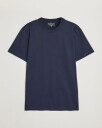 Bread & Boxers Heavy Pima Cotton Crew Neck T-Shirt Navy Blue