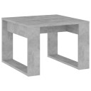 vidaXL Sidebord betonggrå 50x50x35 cm sponplate
