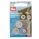 Magnetknapp 3 stk 19 mm Sølv Sy på