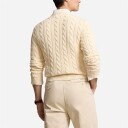 Cable-Knit Cotton Sweater Andover Cream