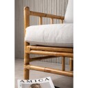 Venture Design Cane 3-seter sofa Natur/grå 180 x 77 cm Natur