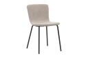 Richeto spisebord 180 cm med 6 Katy spisestoler - Naturlig finish / Greige bouclé / Metallben svart