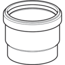 Geberit Stikkmuffe 50mm med Leppetetning for Hydraulikk