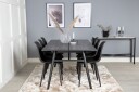 Zenazmi Forlengningsbar Spisegruppe 195 cm inkl. 6 Ypas Stol   Svart