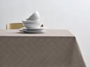 Södahl  Tiles damask duk 140x320 cm taupe