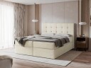 Kleiv kontinentalseng med oppbevaring 180x200 cm - beige