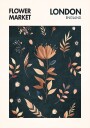 Petals in London  Poster Plakat / 50x70cm