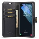 DG.Ming 2-i-1 Samsung Galaxy S23 5G Avtakbart Lommebok-deksel I Lær Svart