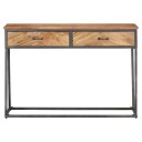 vidaXL Konsollbord 110x35x75 cm heltre akasie