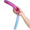 Icon Brands Shades Jelly Dobbeldildo 46 cm Blue