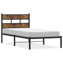  Sengeramme i metall uten madrass røkt eik 100x200 cm 8721158376374