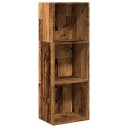 Bokhylle gammelt tre 40x30x114 cm konstruert tre