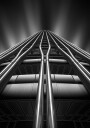 Lines on the skyscraper Poster Plakat / 40x50cm