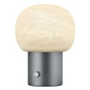 Blomus Iris LED Bordlampe Alabaster Gunmetal