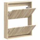vidaXL Vegghengt skoskap ZWOLLE 71 x 17 x 86 cm Konstruert tre