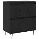 Serviesskap Svart 60 x 35 x 70 cm Konstruert tre