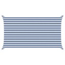 vidaXL Solskygge seil Blå og hvit 2,5 x 4,5 m 100% polyester Oxford