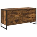  TV skap med skuff Røyk Eik 100 x 36 x 49.5 cm Konstruert tre