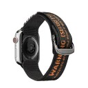 Dux Ducis Dux Ducis-Rem (Utendørsversjon) Apple Watch Ultra Strap, Se, 8, 7, 6, 5, 4, 3, 2, 1 (49, 45, 44, 42 Mm) Nylonbåndarmbånd Svart Og Oransje