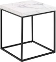 Barossa sofabord 40cm marmor dekor hvit.